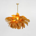 Ostrich Feather Ceiling Pendant Lighting Lobby