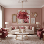 Ostrich Feather Ceiling Pendant Lighting Lobby
