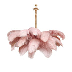 Ostrich Feather Ceiling Pendant Lighting Lobby