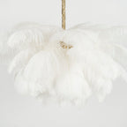 Ostrich Feather Ceiling Pendant Lighting Lobby