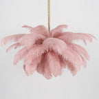 Ostrich Feather Ceiling Pendant Lighting Lobby