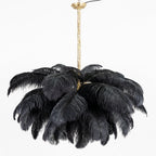 Ostrich Feather Ceiling Pendant Lighting Lobby