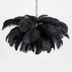 Ostrich Feather Ceiling Pendant Lighting Lobby