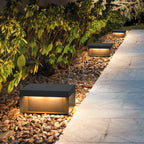 Outdoor Black Box Lamp Post Lighting Lobby