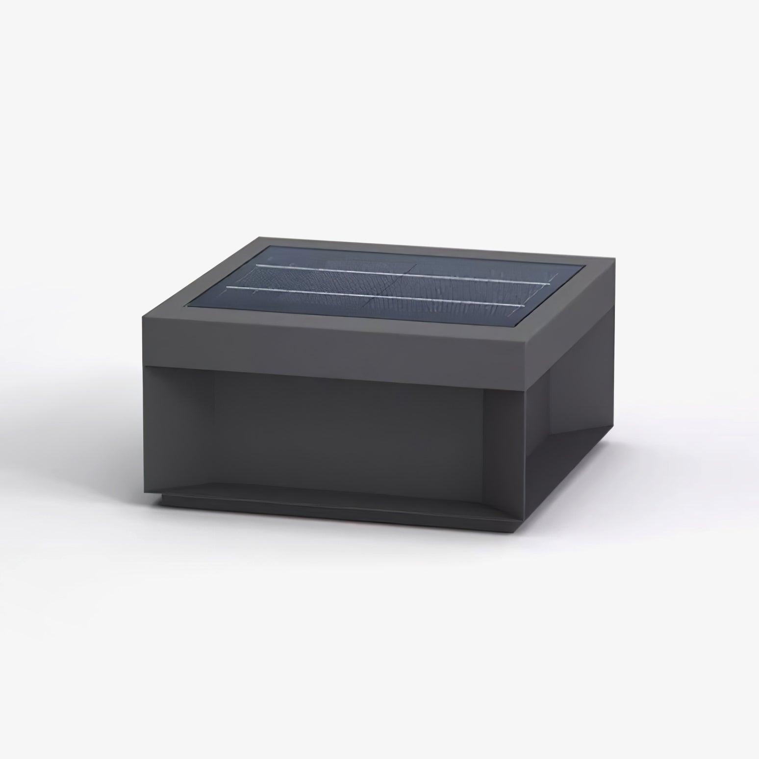 Outdoor Black Box Lamp Post Lighting Lobby