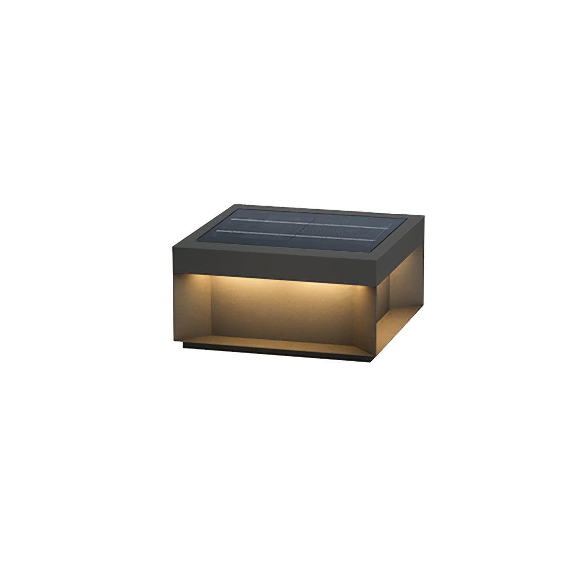 Outdoor Black Box Lamp Post Lighting Lobby