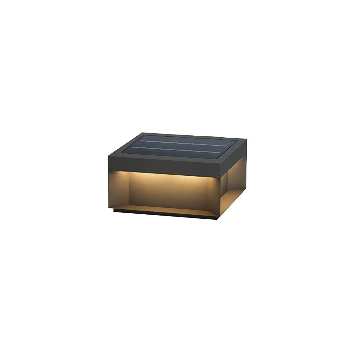 Outdoor Black Box Lamp Post Lighting Lobby