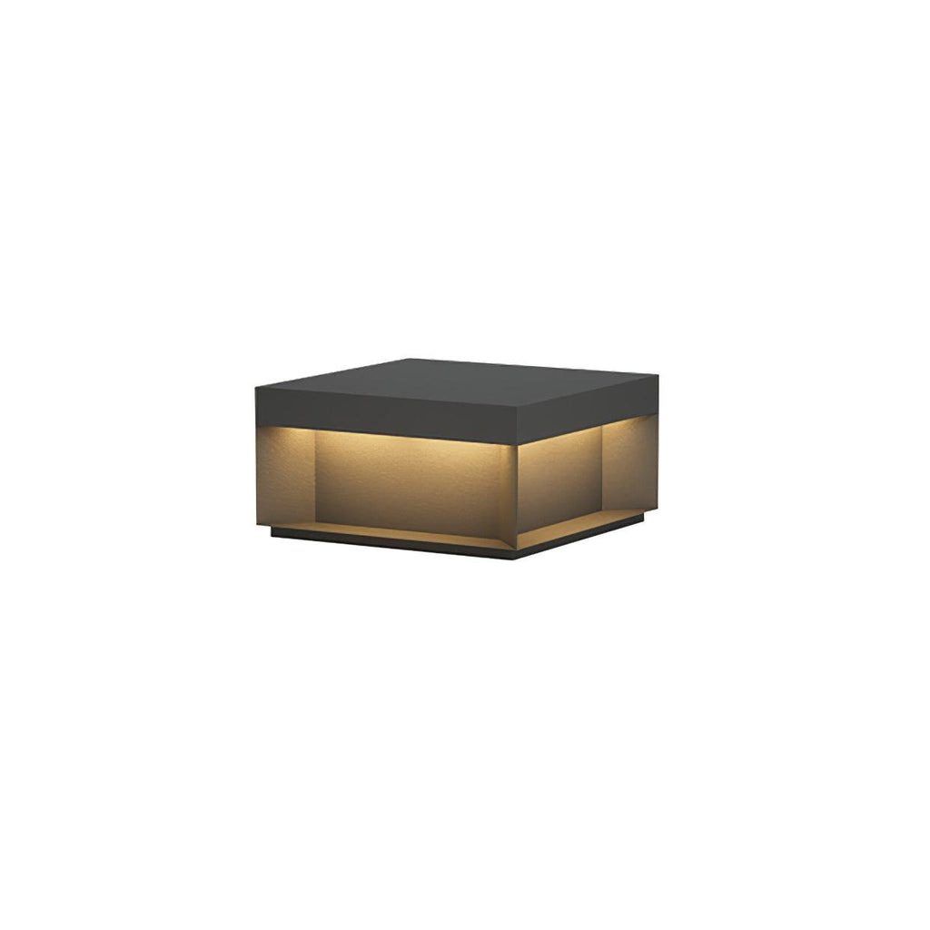 Outdoor Black Box Lamp Post Lighting Lobby