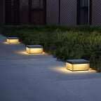 Outdoor Black Box Lamp Post Lighting Lobby