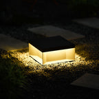 Outdoor Black Box Lamp Post Lighting Lobby