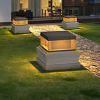 Outdoor Black Box Lamp Post Lighting Lobby