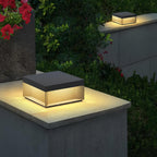 Outdoor Black Box Lamp Post Lighting Lobby