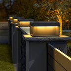 Outdoor Black Box Lamp Post Lighting Lobby