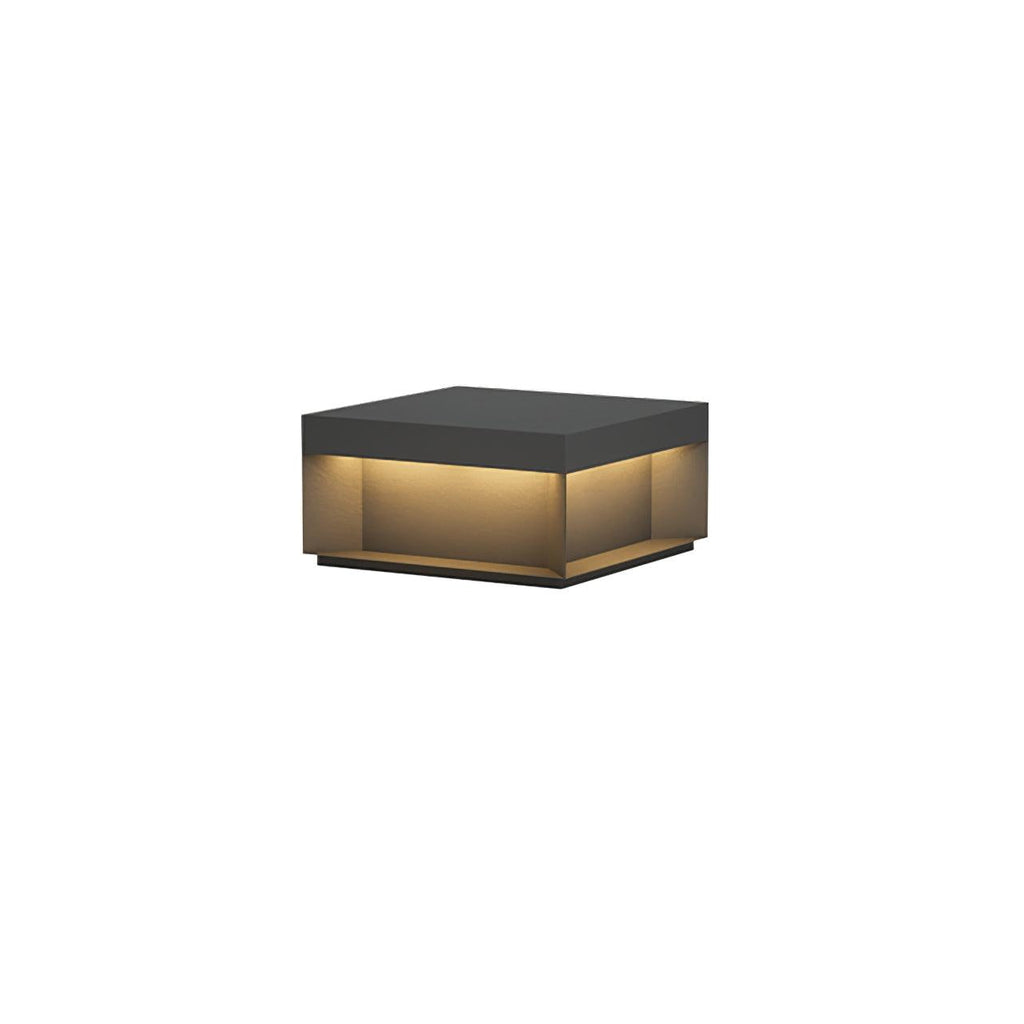 Outdoor Black Box Lamp Post Lighting Lobby
