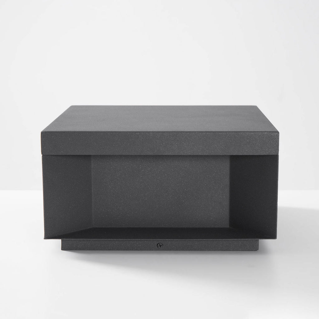 Outdoor Black Box Lamp Post Lighting Lobby