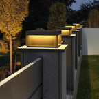 Outdoor Black Box Lamp Post Lighting Lobby