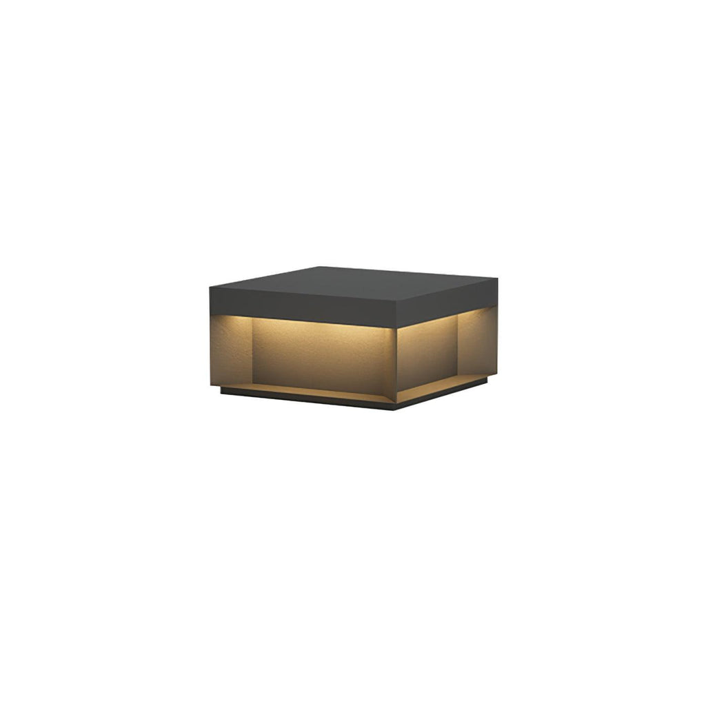 Outdoor Black Box Lamp Post Lighting Lobby