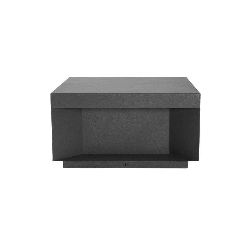 Outdoor Black Box Lamp Post Lighting Lobby