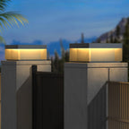 Outdoor Black Box Lamp Post Lighting Lobby
