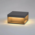 Outdoor Black Box Lamp Post Lighting Lobby