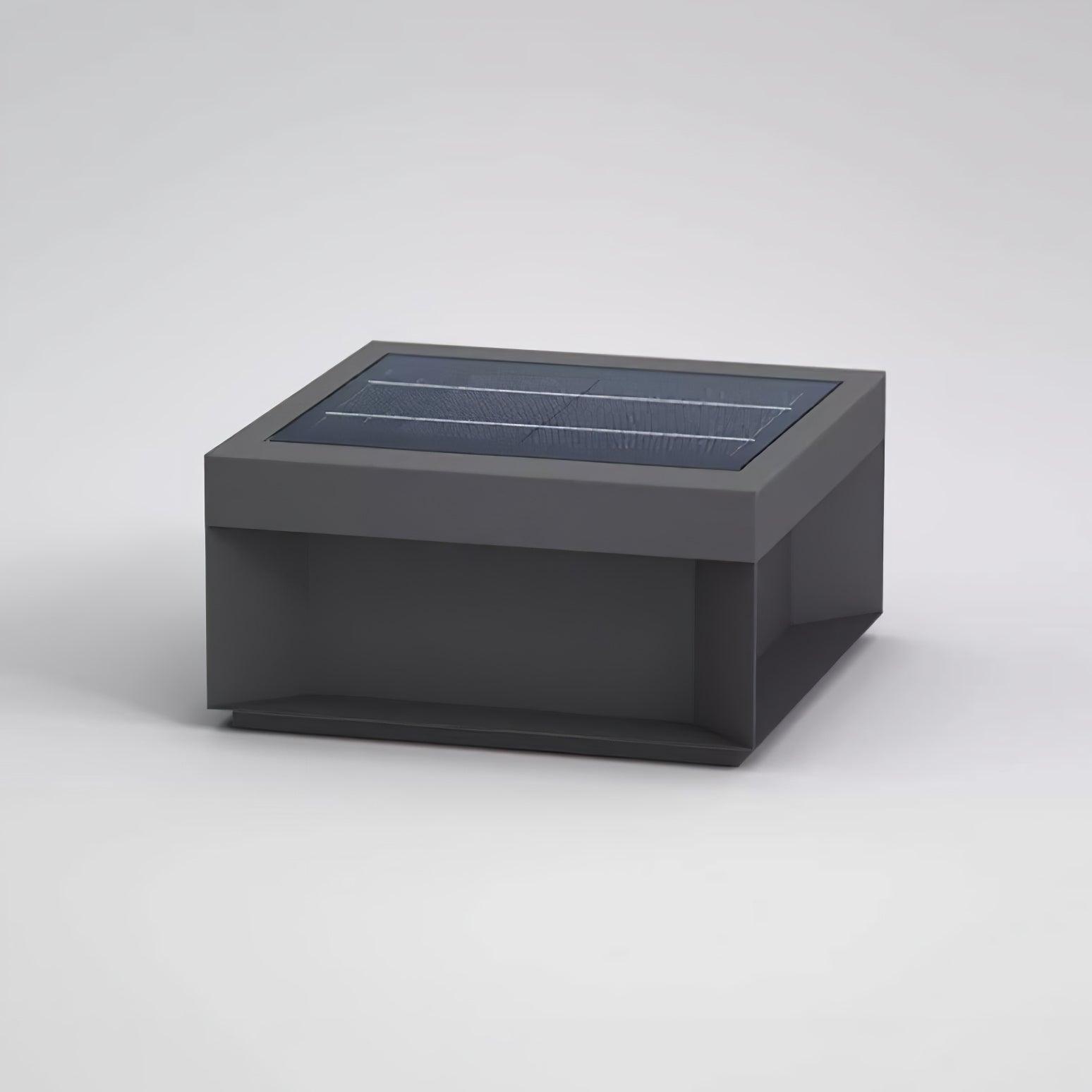 Outdoor Black Box Lamp Post Lighting Lobby
