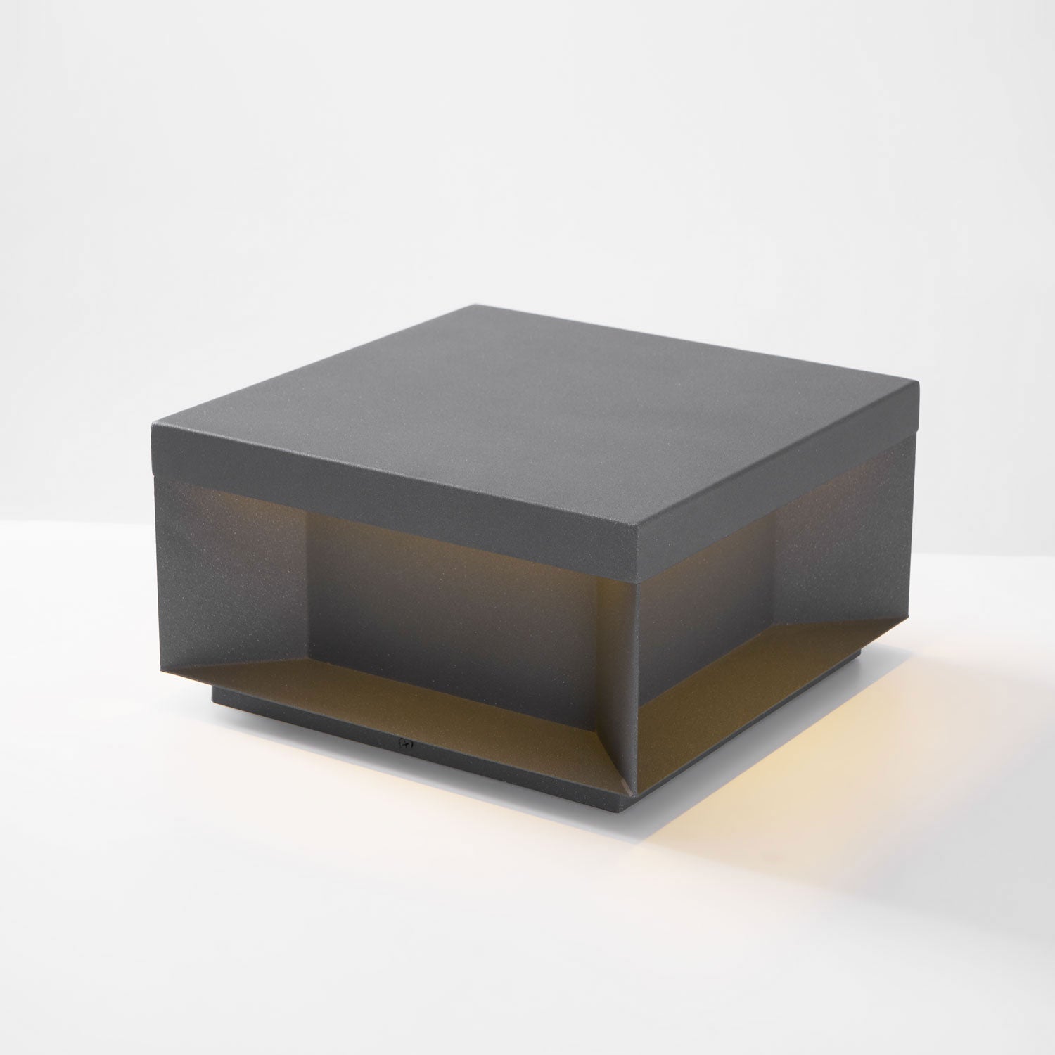Outdoor Black Box Lamp Post Lighting Lobby