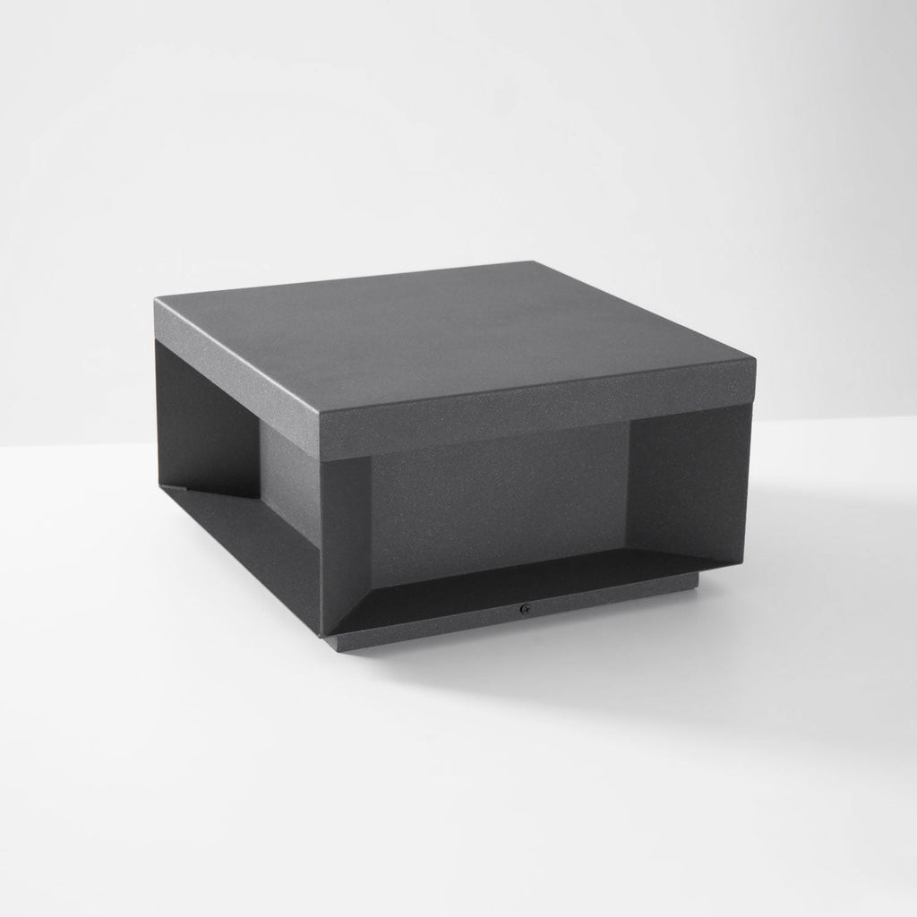 Outdoor Black Box Lamp Post Lighting Lobby
