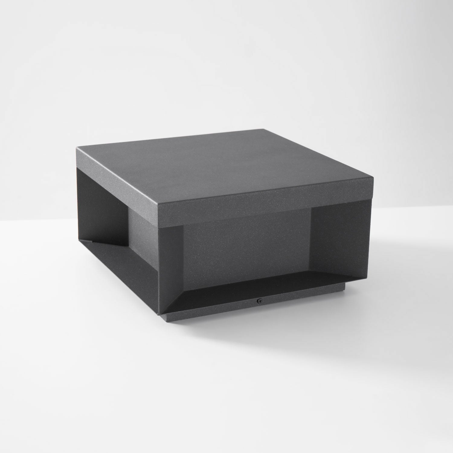 Outdoor Black Box Lamp Post Lighting Lobby