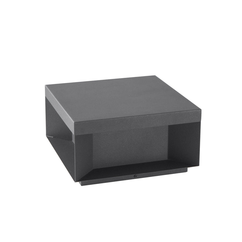Outdoor Black Box Lamp Post Lighting Lobby
