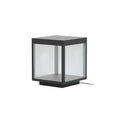 Outdoor Post Light With Square Frame Lighting Lobby