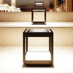Outdoor Post Light With Square Frame Lighting Lobby