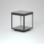 Outdoor Post Light With Square Frame Lighting Lobby