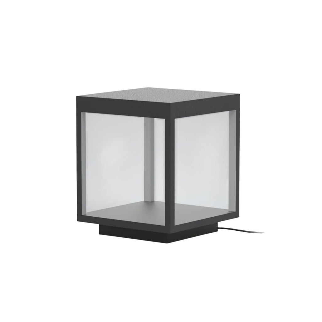 Outdoor Post Light With Square Frame Lighting Lobby