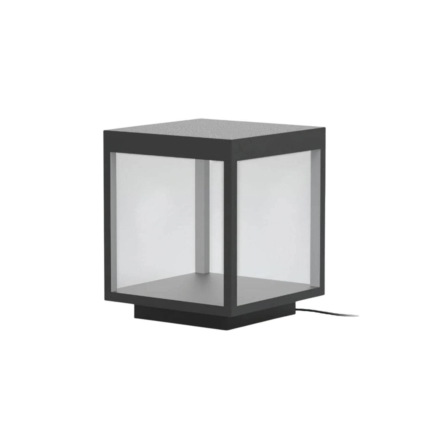 Outdoor Post Light With Square Frame Lighting Lobby