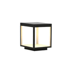 Outdoor Post Light With Square Frame Lighting Lobby