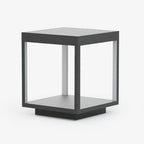 Outdoor Post Light With Square Frame Lighting Lobby