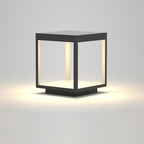 Outdoor Post Light With Square Frame Lighting Lobby