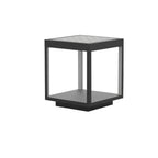 Outdoor Post Light With Square Frame Lighting Lobby