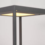 Outdoor Post Light With Square Frame Lighting Lobby