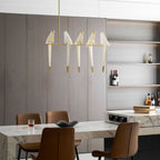 Paper Crane Bird Ceiling Light Fixture Lighting Lobby