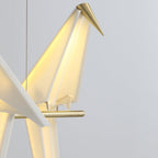 Paper Crane Bird Ceiling Light Fixture Lighting Lobby