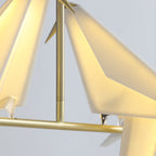 Paper Crane Bird Ceiling Light Fixture Lighting Lobby