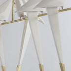 Paper Crane Bird Ceiling Light Fixture Lighting Lobby