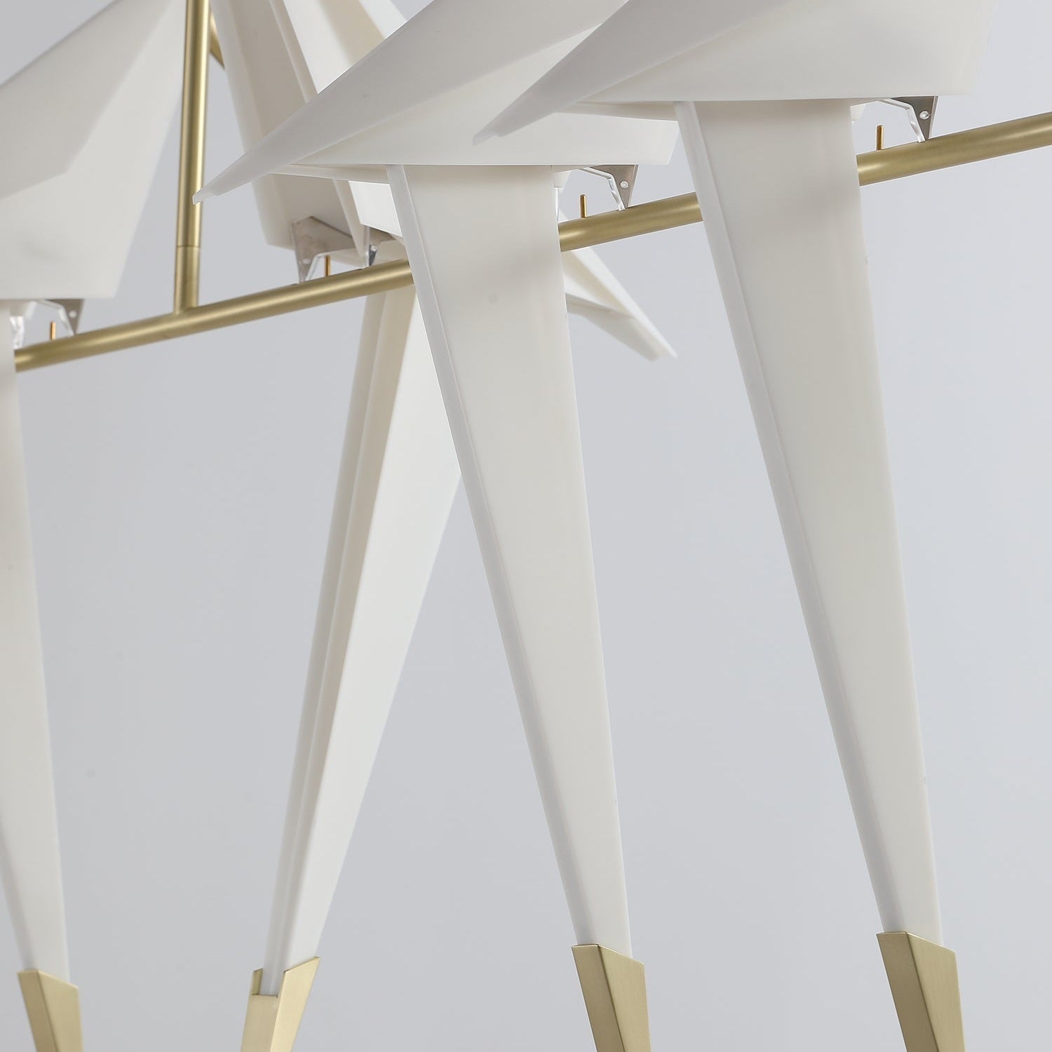 Paper Crane Bird Ceiling Light Fixture Lighting Lobby