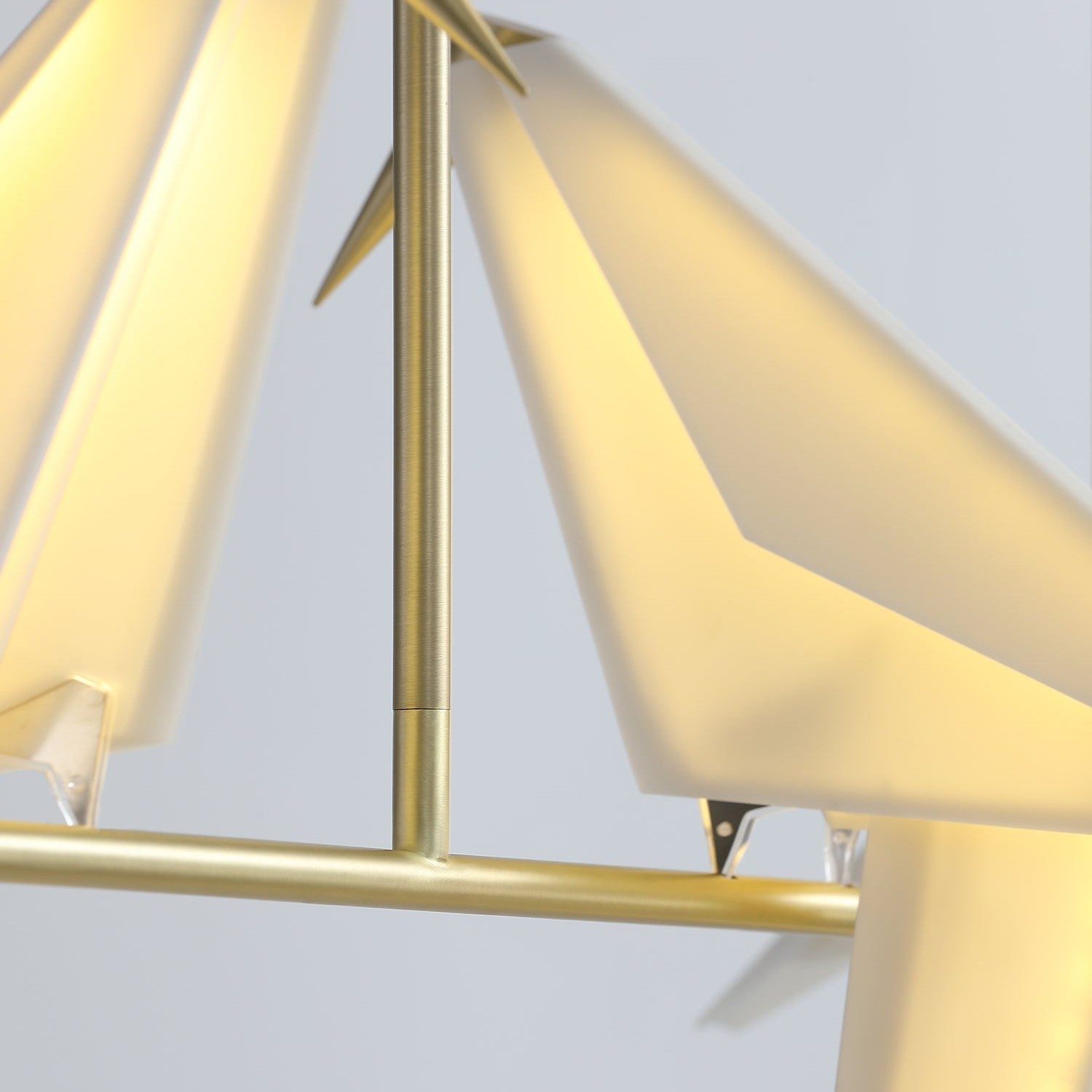 Paper Crane Bird Ceiling Light Fixture Lighting Lobby