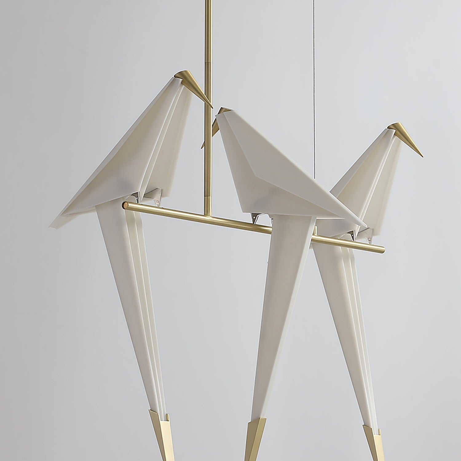 Paper Crane Bird Ceiling Light Fixture Lighting Lobby