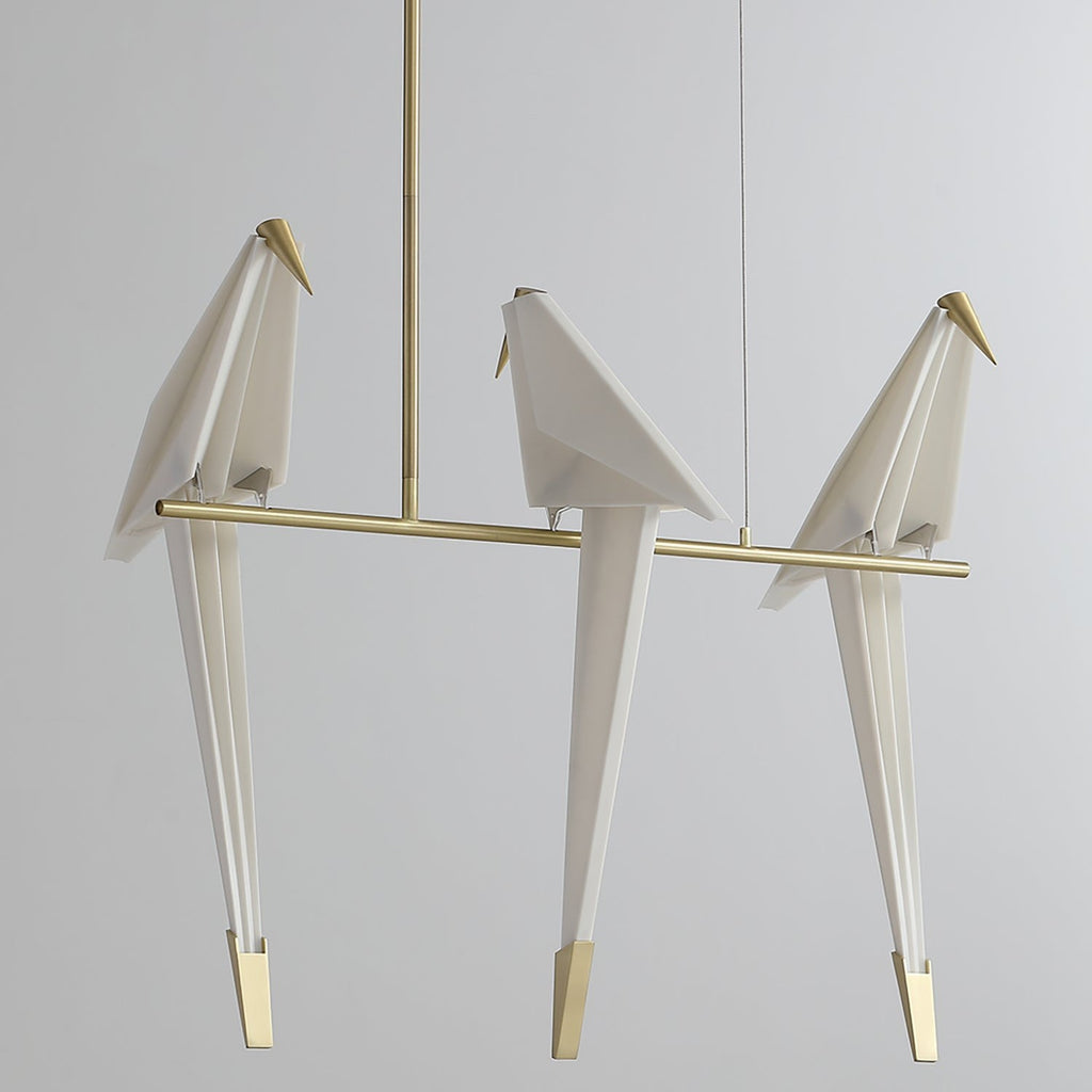 Paper Crane Bird Ceiling Light Fixture Lighting Lobby
