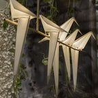 Paper Crane Bird Ceiling Light Fixture Lighting Lobby