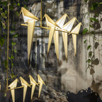 Paper Crane Bird Ceiling Light Fixture Lighting Lobby