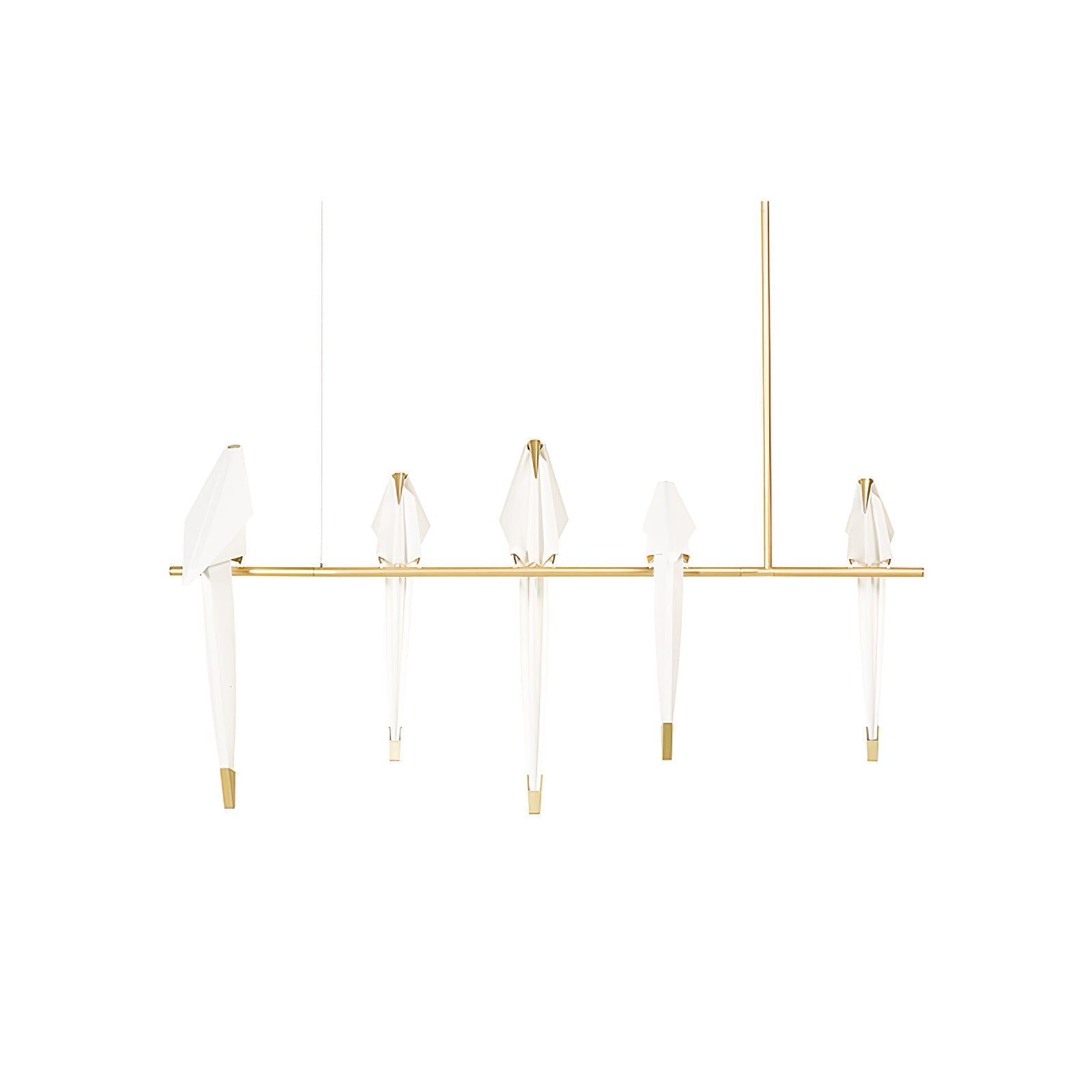 Paper Crane Bird Ceiling Light Fixture Lighting Lobby